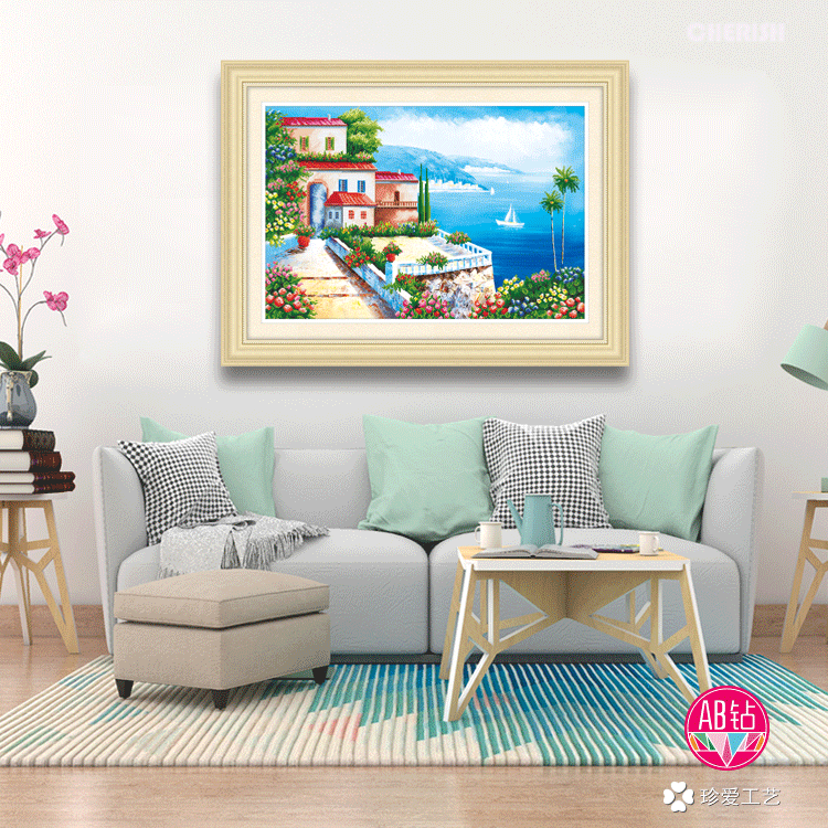 71177-地中海风情-86x60cm  ￥133