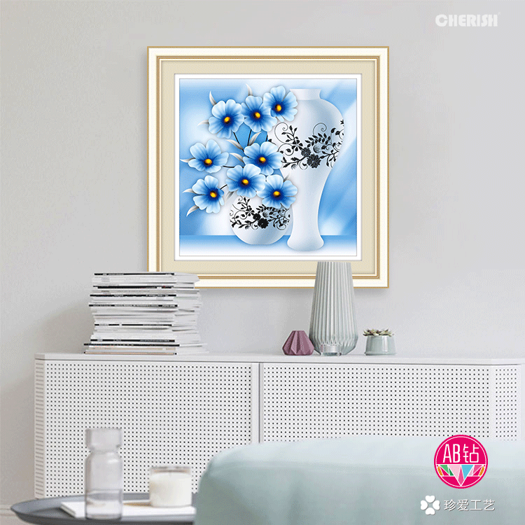 71679-蓝色魅影（一）50x50cm  ￥78
