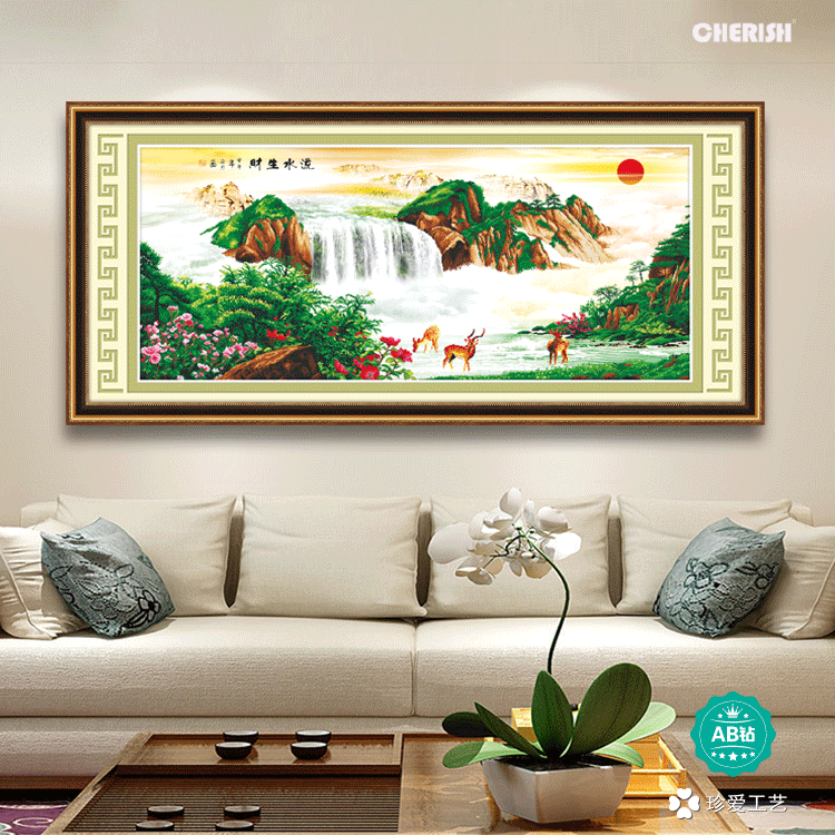 18032-流水生财-199x90cm  ￥978