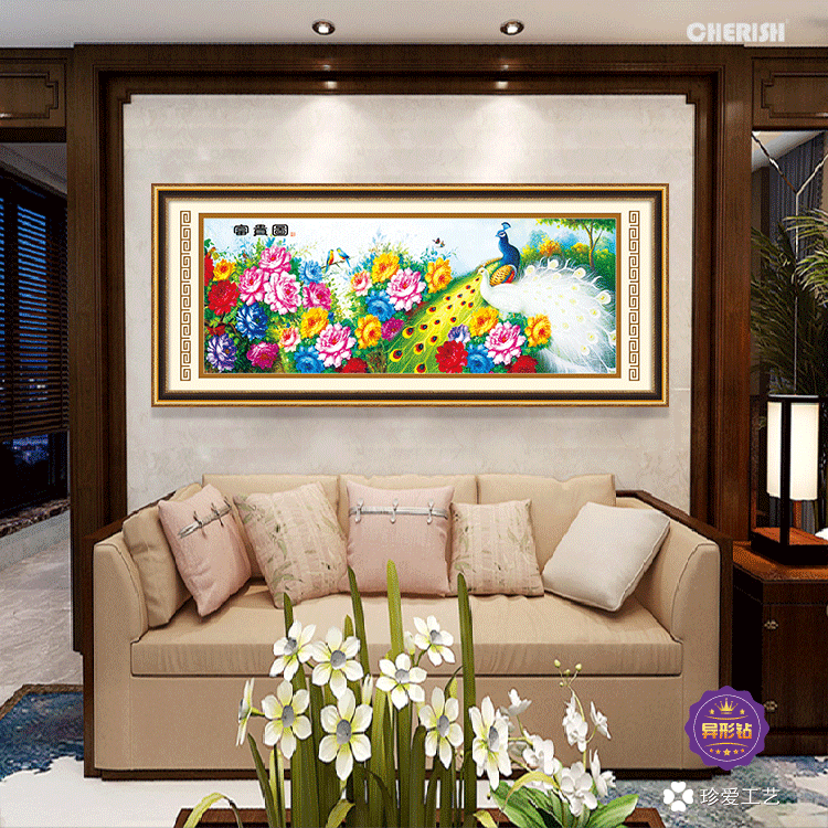 18129-富贵图(大版)-209x80cm  ￥1128