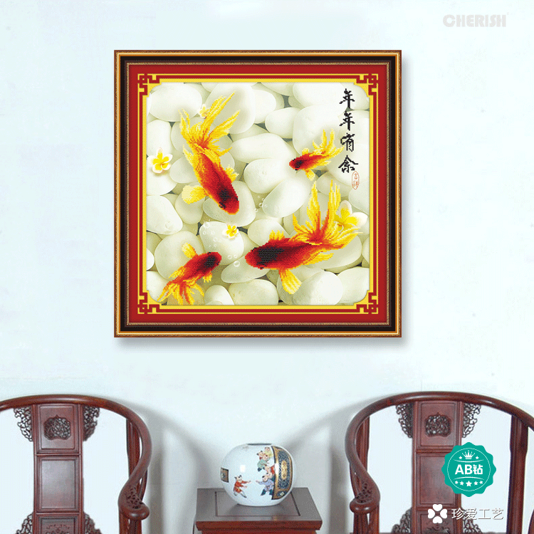 18265-年年有余（三）-60x60cm  ￥233
