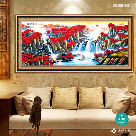 18007-流水生财（鸿运当头）208x75cm   ￥995