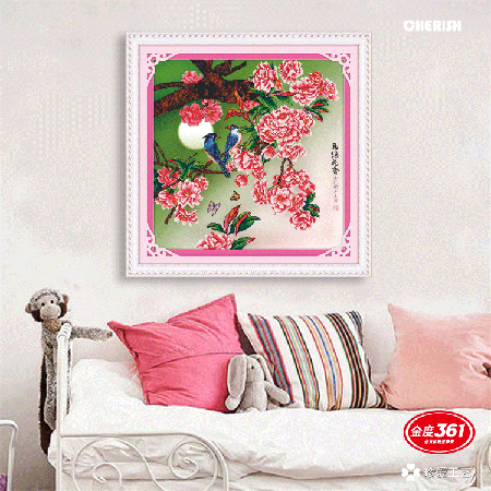 31293-鸟语花香（一）-70x70cm ￥94