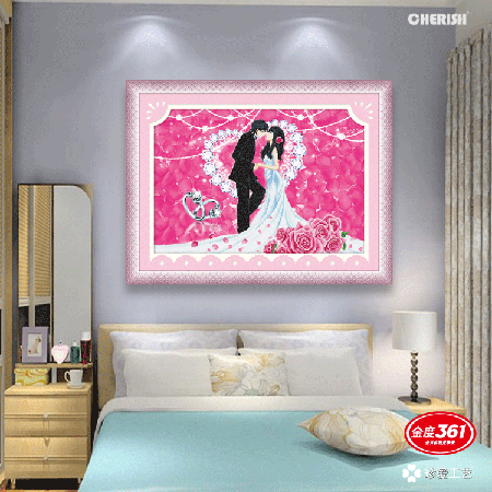 31327-幸福约定（玫瑰之约）-90x65cm ￥94