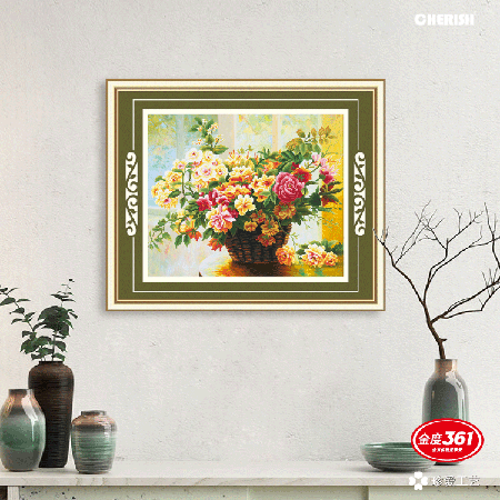 31358-花篮静香-70x60cm ￥94