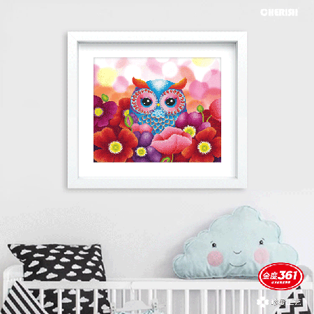 31586--萌小鹰-60x52cm ￥67