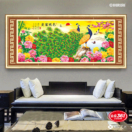 31620-花开富贵春（春暖花开）-200x91cm ￥378