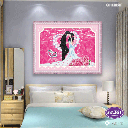 12089-幸福约定（玫瑰之约）-90x65cm ￥213