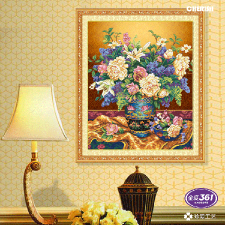 12112-彩瓷花瓶-60x70cm ￥225