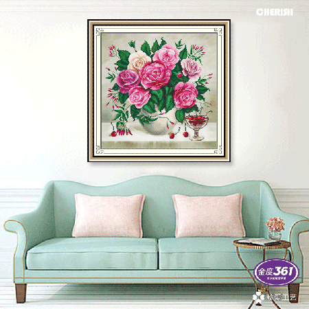 12120-玫瑰多姿-60x60cm ￥175