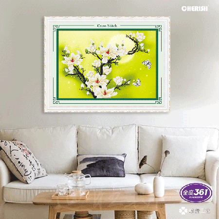 12101-月色玉兰-75x55cm ￥163