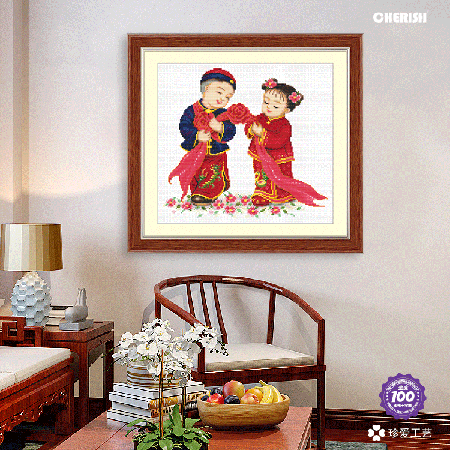 11315-金童玉女-48x45cm ￥125