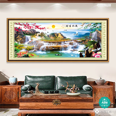 18739 流水生财180x75cm ?866