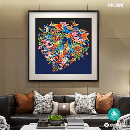 18811 百鸟朝凤-70x70cm ￥627