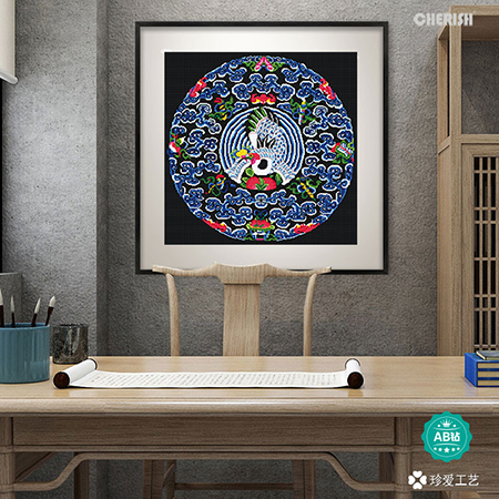 18818 凤凰呈祥- 仙鹤长寿（满钻）70x70cm ￥612