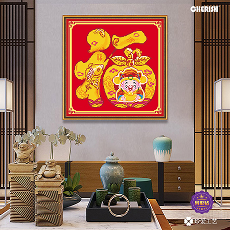 18861 平安福（财运版）50x50cm ￥307