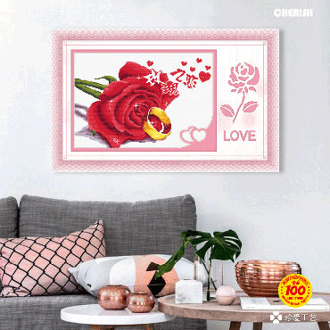 21559-玫瑰之约1-54x40cm ￥50