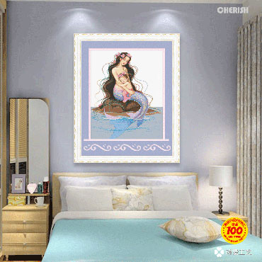21592-母子情深-54x64cm ￥88