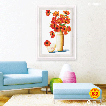 22307-浪漫波斯菊-52x73cm ￥78