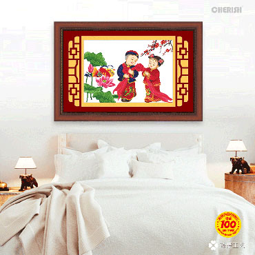 21811-百年好合-荷花版-60x45cm ￥61