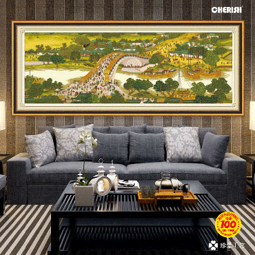 22358-清明上河图（尊享版）-200x75cm ￥328