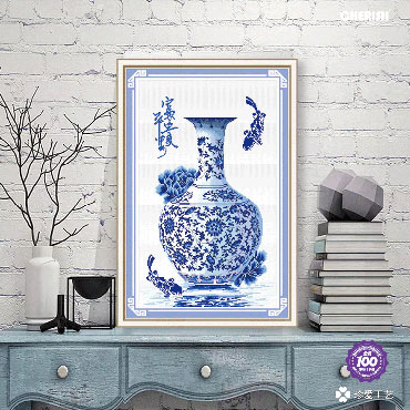 11421-青花瓷-52x76cm ￥318