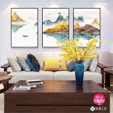 72215-金山银山（三联）150x70cm ￥306