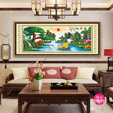 71168-迎客松（财运加长版）199x90cm  ￥494