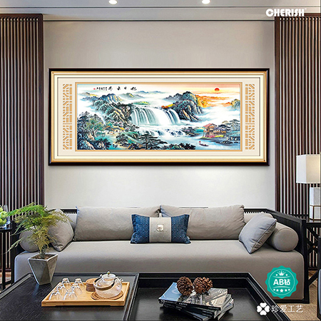 18880-旭日东升祥瑞聚福（满钻）218x90cm ￥1773
