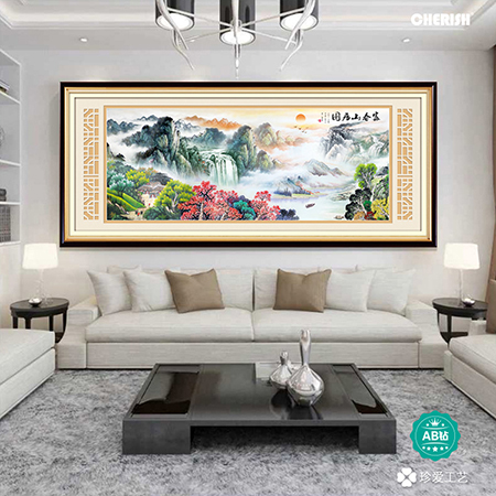 18881-富春山居图（满钻）218x90cm ￥1800