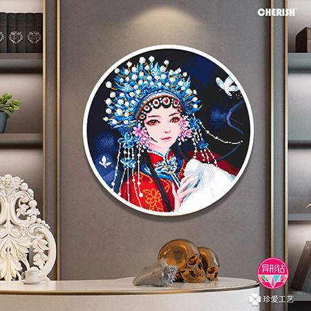 39280 妩媚花旦（满钻）60x60cm ￥540