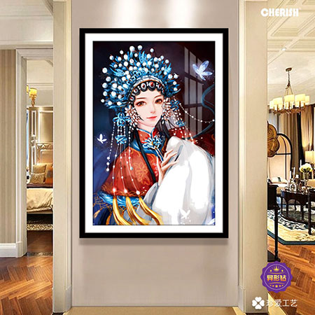 18916 妩媚花旦 60x80cm ￥840