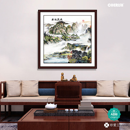 18921 源远流长旭日东升（满钻）75x75cm ￥680