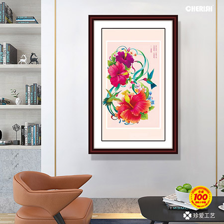 10079 十二花令之拾壹月芙蓉 42x74cm ￥85