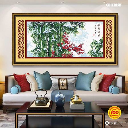 10108 傲雪迎春 159x78 cm ￥465