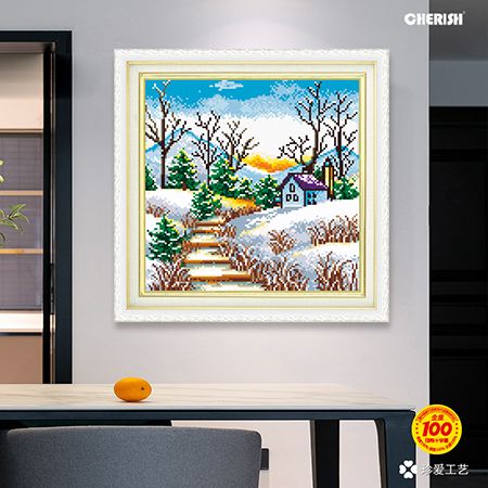 10111 白色雪景 28x27 cm ￥50
