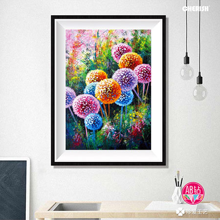 72370 绣球花（满钻）  48x68cm ￥170