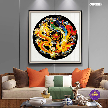 19003 龙凤吉祥 65x65cm ￥480