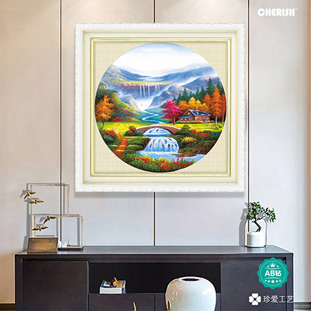 19012 空谷幽兰（满钻）  65x65cm ￥493