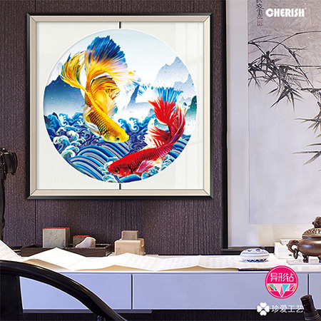 72381 招财锦鲤 65x65cm ￥185