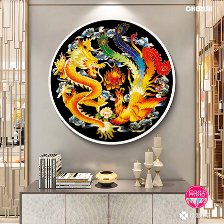 39287 龙凤吉祥 60x60cm ￥500