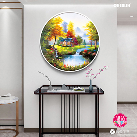 39300 幽谷听泉（满钻） 60x60cm ￥500