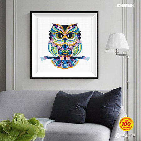 22587 猫头鹰 42x42cm ￥60
