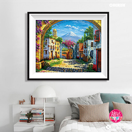 72457 街景（满钻）58x48cm ￥140