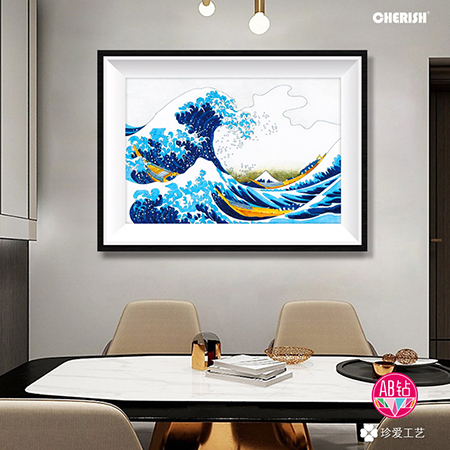72463 神奈川冲浪（满钻）68x48cm ￥180