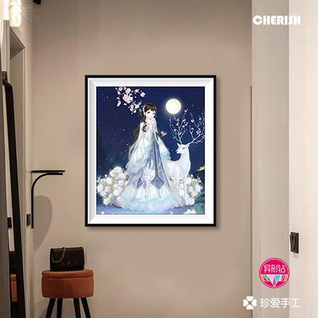 72491 麋鹿女孩 52x72CM ￥235